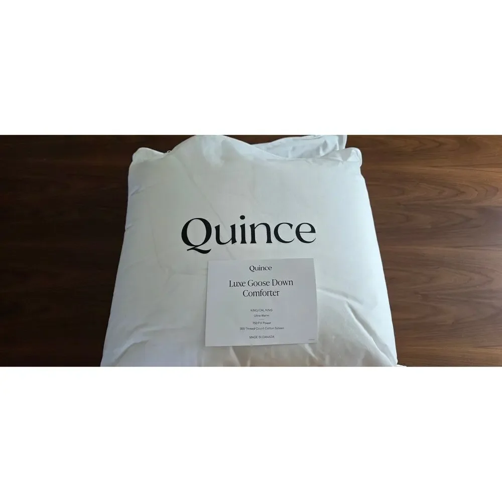 Quince Luxe King Goose Down Ultra Warm Comforter - NEW